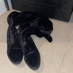 Black suede over the knee boots Sam Edelman size 7 like new  condition